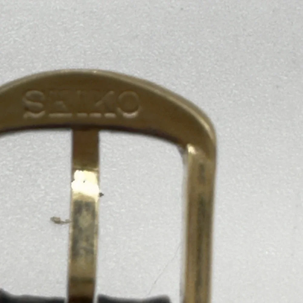 Vintage Seiko Womens Gold 20mm Case Quartz Watch Leather Band -Working